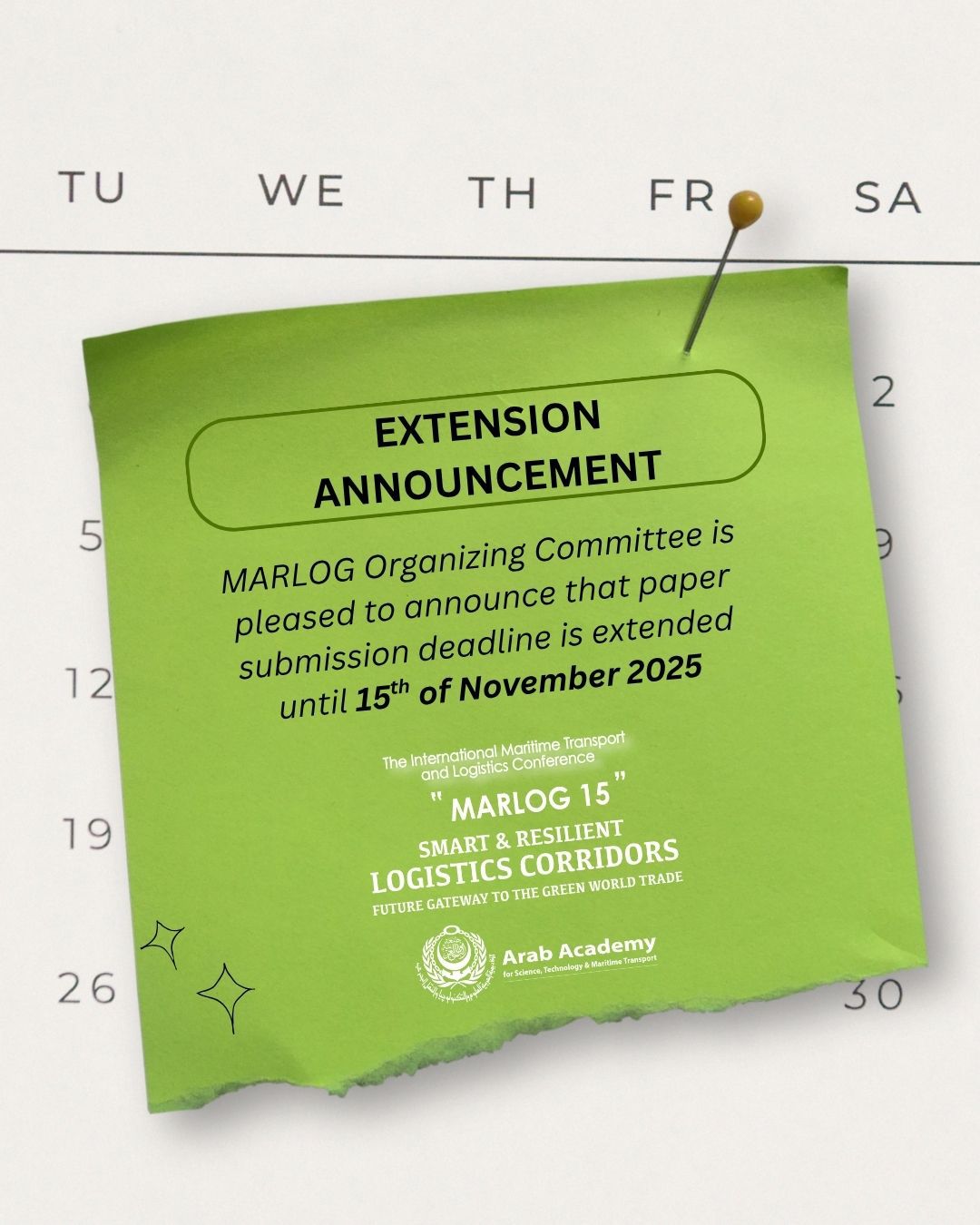 Deadline Extended!