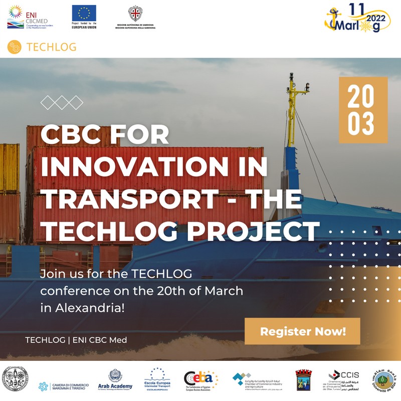CBC For Innovation in Transport – The TECHLOG Project Launching - 20th of March 2022