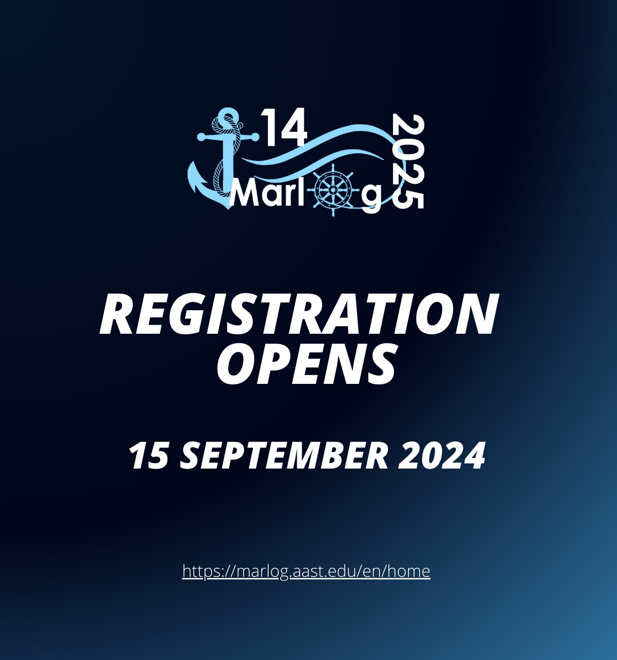 MARLOG14 Registration Officially Open