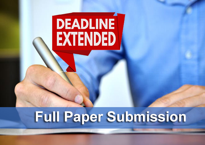 Full Paper Submission Deadline Extended!